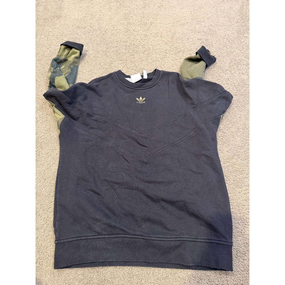 Adidas‎ Men's Black Camo Pullover Long Sleeve Men Size Medium